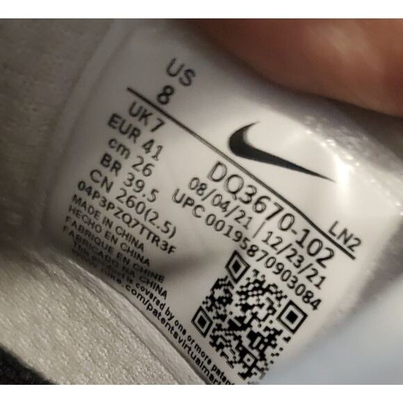 Nike Mens Vapor Edge 360 Pro Football Cleats DQ3670-102 Size 8 Whit Gray Sil Blk - Picture 7 of 7